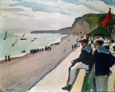 Op het strand van Fecamp door Albert Marquet