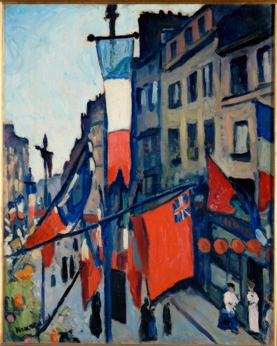 De 14e juli in Le Havre door Albert Marquet