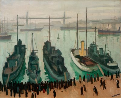 De oude haven in Marseille door Albert Marquet