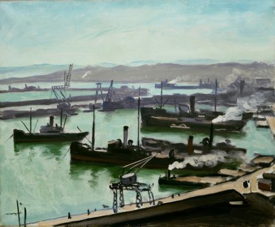 De haven van Algiers door Albert Marquet