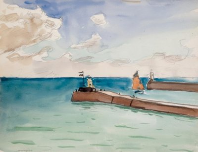 Les Sables d’Olonne, ingang van de haven door Albert Marquet