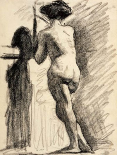Model bij de barre door Albert Marquet