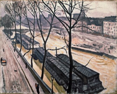 Parijs in de winter. Quai Bourbon, 1907 door Albert Marquet