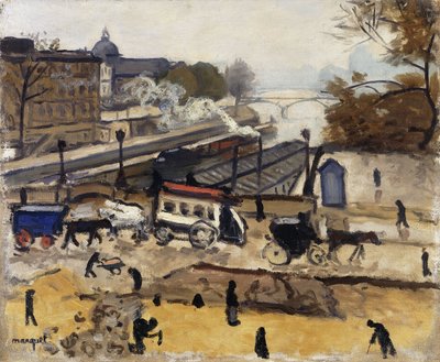 Parijs, de Nieuwe Brug, werk door Albert Marquet