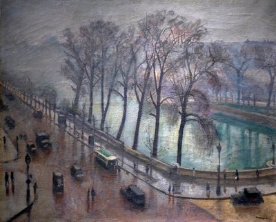 Parijs, de Quai Conti in de herfst, 20e eeuw door Albert Marquet