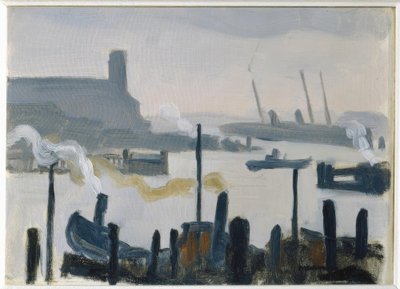 Haven van Hamburg door Albert Marquet