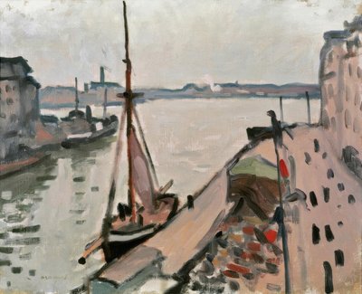 Kade met vissersboten door Albert Marquet