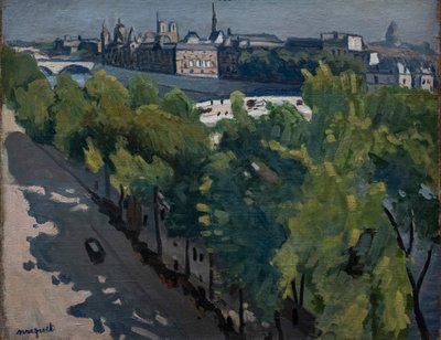 Quai du Louvre, kijkend naar Pont Neuf door Albert Marquet