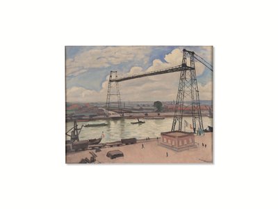 Rouen, de Transbordeurbrug door Albert Marquet