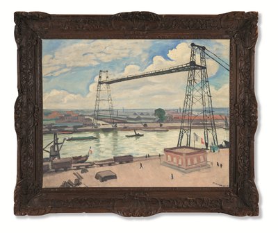 Rouen, de zweefbrug door Albert Marquet