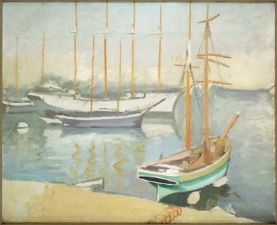 Zeilboten in Marseille door Albert Marquet