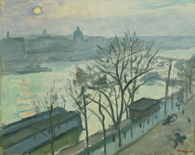 Zon boven Parijs (Zon gezien door de bomen) door Albert Marquet