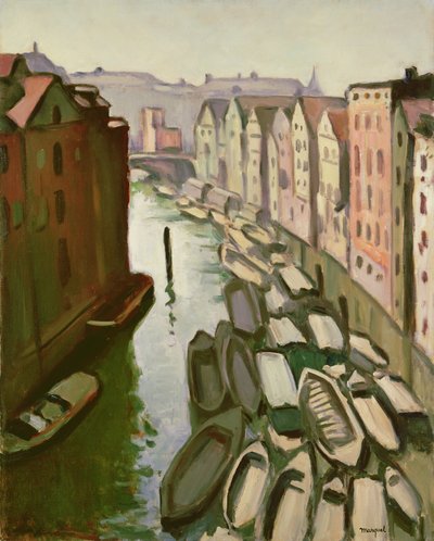 De Docks in Hamburg door Albert Marquet