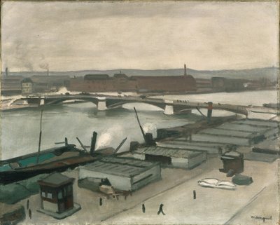 De kades van Rouen door Albert Marquet