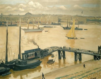 De haven van Bordeaux door Albert Marquet