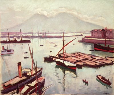 Uitzicht op Napels door Albert Marquet