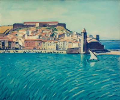Uitzicht op de Haven van Collioure door Albert Marquet