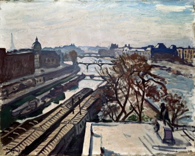 Uitzicht op de Seine en het Standbeeld van Hendrik IV, c1906 door Albert Marquet