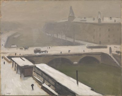 Winter aan de Seine, ca. 1900-16 door Albert Marquet