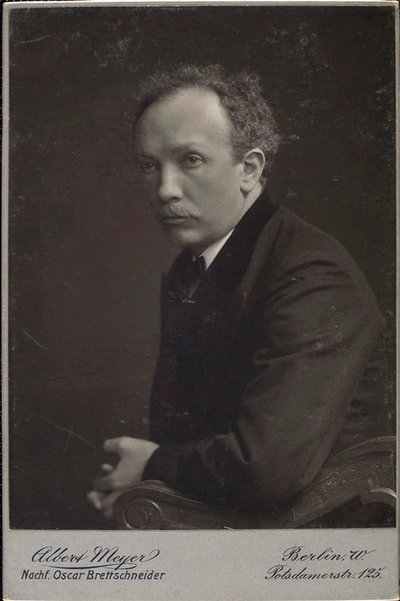 Richard Strauss, Duitse componist, laat 19e of begin 20e eeuw door Albert Meyer