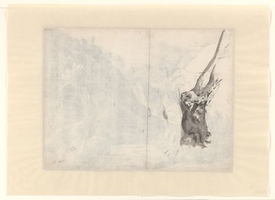 Schets van een boom door Albert Meyering