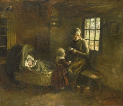Bij de wieg door Albert  Neuhuys