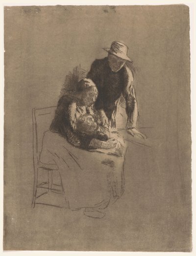 Boerengezin door Albert  Neuhuys
