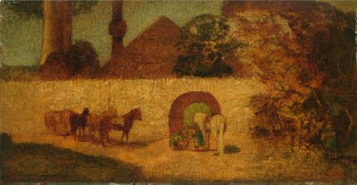 Bij het graf van de profeet, ca. 1882 door Albert Pinkham Ryder
