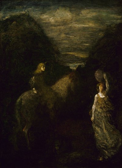 Koning Cophetua en de bedelmeid, ca. 1906 of 1907 door Albert Pinkham Ryder