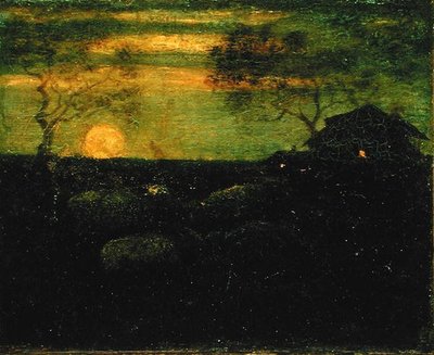 De schaapskooi, late jaren 1870 door Albert Pinkham Ryder