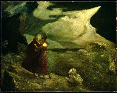 De storm, 1892 door Albert Pinkham Ryder