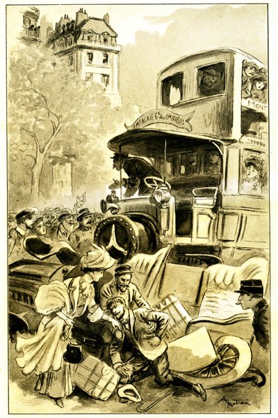 Illustratie door Albert Robida (1848-1926) voor Leon Berthault