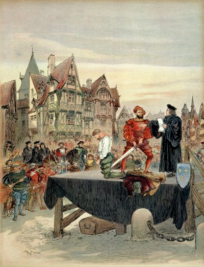 Jean de Poitiers, heer van Saint Vallier, kapitein van de wacht van Karel de Bourbon door Albert Robida