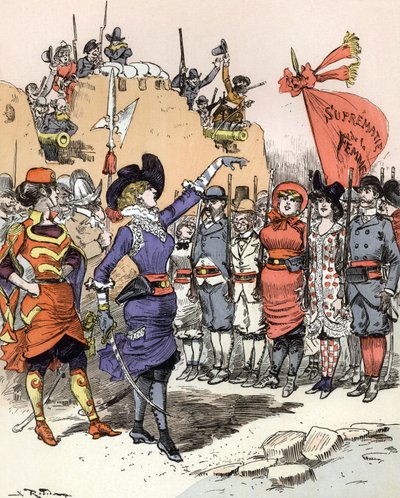 Revolutie van 1953: feminisme door Albert Robida