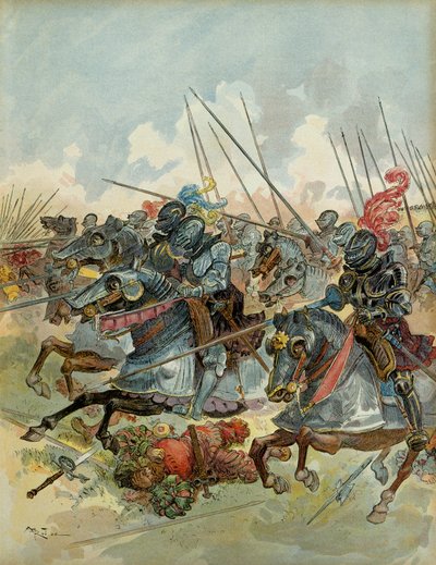 Zesde Italiaanse Oorlog (1521-1526): Slag bij Pavia (Italië), 24 februari door Albert Robida