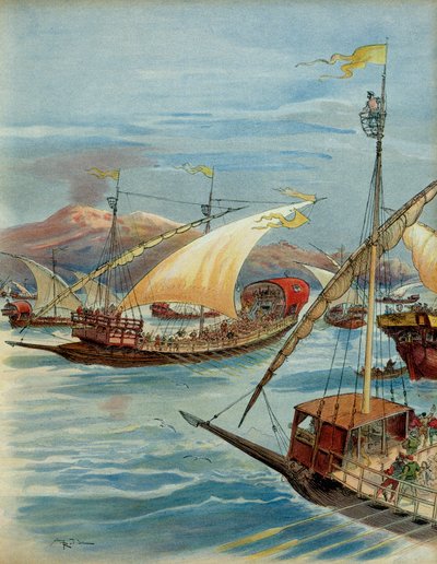 Zesde Italiaanse Oorlog door Albert Robida
