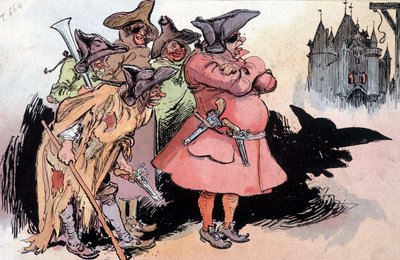 De 2 Patronen van Montfrileux, ill. door Robida, 19e eeuw door Albert Robida