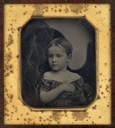 Portret van een kind door Albert Sands Southworth and Josiah Johnson Hawes
