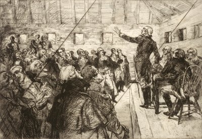 Washington voorkomt een militaire dictatuur (geannuleerde plaat uit de portfolio "The Bicentennial Pageant of George Washington") door Albert Sterner