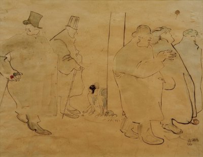 De vrienden van Café du Dôme door Albert Weisgerber