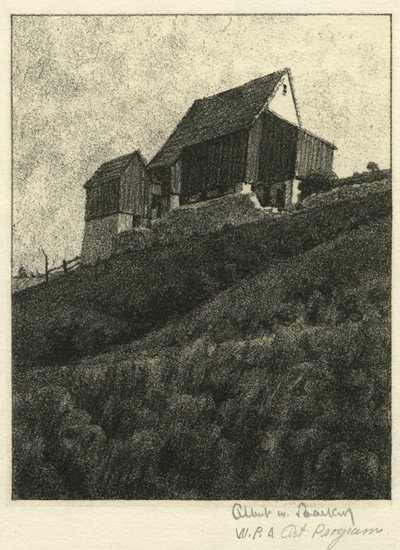 Bovenste schuur door Albert Winslow Barker