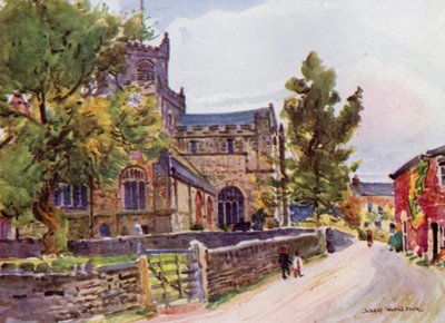 De Priory Church, Cartmel door Albert Woods