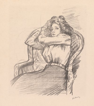 Zonder titel ("Babette") door Albert de Belleroche