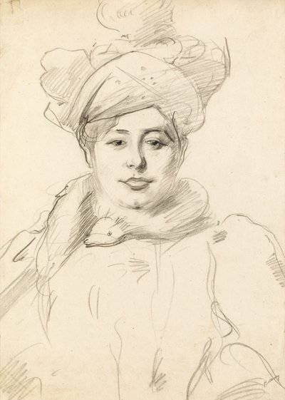 Vrouw met Hoed door Albert de Belleroche