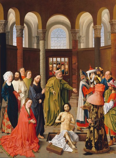 De opstanding van Lazarus door Albert van Ouwater