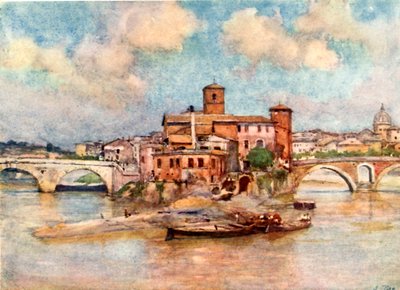 Eiland van de Tiber - de Isola Sacra door Alberto Pisa