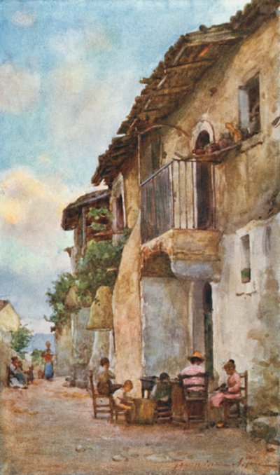 Oude huizen, Taormina door Alberto Pisa