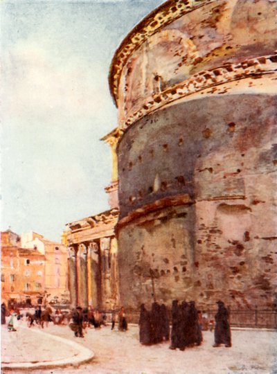 Pantheon, zijaanzicht door Alberto Pisa