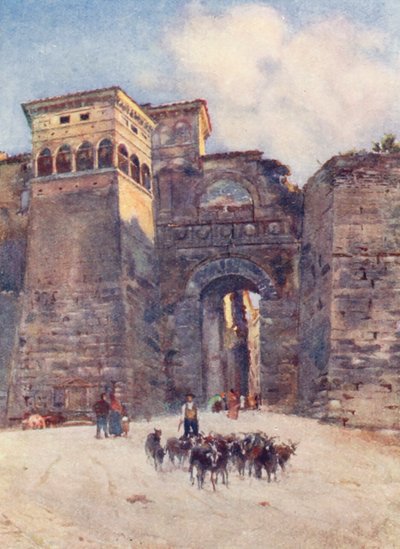 Porta Augusta, Perugia door Alberto Pisa