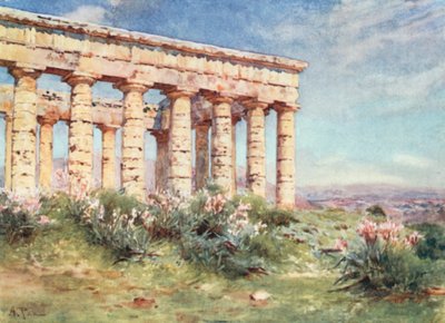 Tempel van Segesta door Alberto Pisa